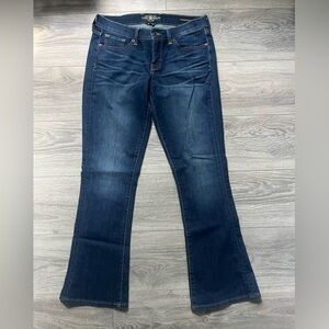 Lucky Brand Charlie Baby Boot Dark Rinse Blue Denim Classic Jeans Size 6 Casual